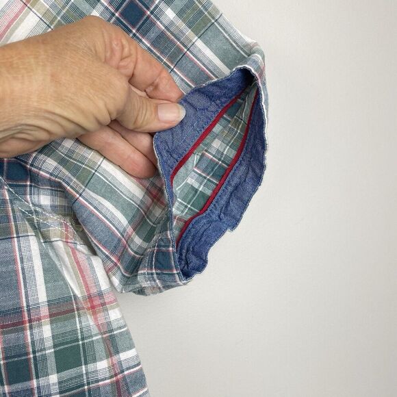 Fat Face Button Up Shirt Men 2XL XXL Multicolor Plaid Cotton Beach Casual Surf - Picture 6 of 11